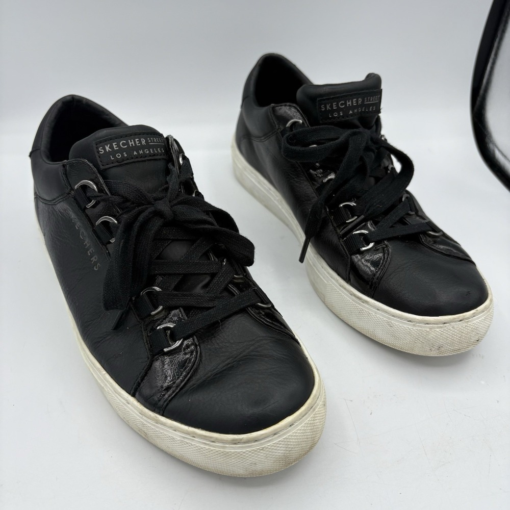 Skechers Shoes Womens Size 10 Black 73532 Street Los Angeles Rise Fit Sneakers‎